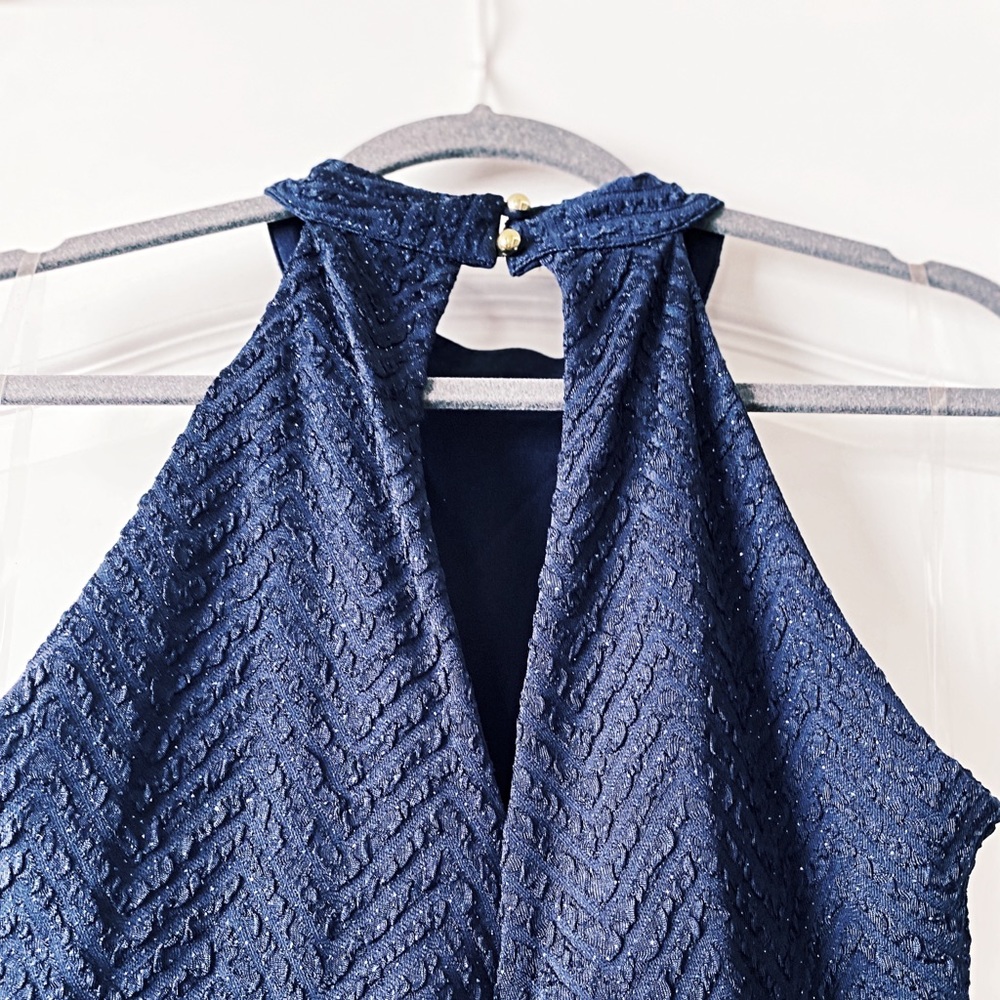 Navy Emerald Sundae Dress - Picture 2 of 5